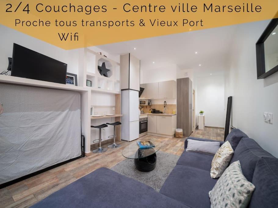Appartement Tout Equipe 2 A 4 Couchages Au Coeur Du Vieux Port Marselha Exterior foto